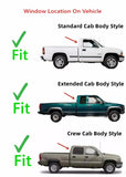 Encapsulated Stationary Back Window Back Glass Compatible with Chevrolet Pickup/GMC Pickup 1988-1999 C1500 K1500 Models