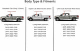 Tempered Factory Privacy Tinted Driver Left Side Front Door Window Door Glass Compatible with Ford F150 2015-2025 / F250 F350 F450 F550 2017-2022 / F250 F350 Super Cab Only 2023-2025 Models