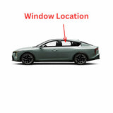 Tempered Driver Left Side Rear Door Window Door Glass Compatible with Kia K4 4-Door Sedan 2025- 2026 Models