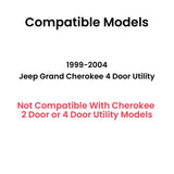 Passenger Right Side Rear Quarter Window Quarter Glass Compatible with Jeep Grand Cherokee 1999-2004 Models