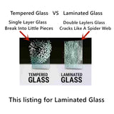 Laminated Driver Left Side Rear Vent Window Vent Glass Compatible with Mercedes Benz S430 / S500 / S600 / S55AMG / S65AMG / S350 2000-2006 Models