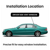 Laminated Driver Left Side Rear Vent Window Vent Glass Compatible with Mercedes Benz S430 / S500 / S600 / S55AMG / S65AMG / S350 2000-2006 Models