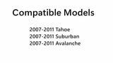 Tempered Privacy Passenger Right Side Front Door Window Door Glass Compatible with GMC Sierra / Chevrolet Silverado 2007-2011 Models (Not For 2007 Classic Models)