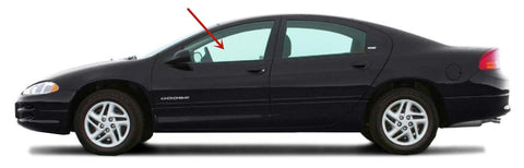 Driver Left Side Front Door Window Door Glass Compatible with Chrysler 300M / LHS 4 Door Sedan 1999-2000 Models