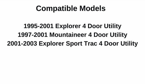 Driver Left Side Front Door Window Door Glass Compatible with Ford Explorer Sport Trac 2003-2006 Models