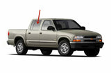 Passenger Right Side Rear Door Window Door Glass Compatible with GMC Jimmy 1995-2001 / Envoy 1998-2001 4 Door Models