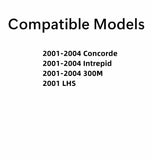 Driver Left Side Front Door Window Door Glass Compatible with Chrysler 300M / LHS 4 Door Sedan 1999-2000 Models