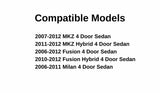Driver Left Side Rear Vent Window Vent Glass Compatible with Lincoln MKZ 2007-2012 Models/Ford Fusion 2006-2012 Models/Mercury Milan 2006-2011 Models