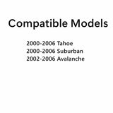 Privacy Driver Left Side Front Door Window Door Glass Compatible with Cadillac Escalade Escalade EXT Escalade ESV 2000-2006 / GMC Yukon Yukon XL 2000-2006 / Yukon Denali 2001-2006 Model