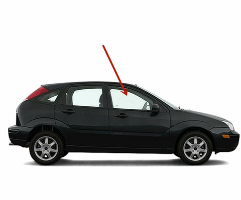 Passenger Right Side Front Door Window Door Glass Compatible with Ford Focus 4 Door Sedan 2008-2011 Models