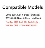 Passenger Right Side Front Door Window Door Glass Compatible with Volkswagen Golf 2000-2006 & Golf (New) 1999 4-Door Hatchback