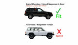 Passenger Right Side Rear Door Window Door Glass Compatible with Jeep Grand Cherokee/Grand Wagoneer 1993-1998 Models