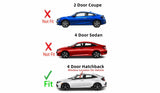 Driver Left Side Front Door Window Door Glass Compatible with Honda Civic 2016-2021 / Insight 2019-2022 4 Door Sedan Models