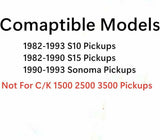 Stationary Back Window Back Glass Compatible with Chevrolet S10 Pickup/GMC S15 Pickup/GMC Sonoma S15 1982-1993 Models
