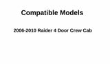 Passenger Right Side Rear Door Window Door Glass Compatible with Dodge Dakota/Ram Dakota/Mitsubishi Raider 2005-2011 4 Door Crew Cab Pickup Models