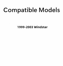 Passenger Right Side Rear Sliding Door Window Door Glass Compatible with Ford Freestar 2004-2007/Mercury Monterey 2004-2007/Ford Windstar 1999-2003 Models