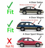 Passenger Right Side Front Door Window Door Glass Compatible with Subaru Legacy/Subaru Outback 4 Door Sedan/Wagon 2000-2004 Models