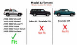 Passenger Right Side Rear Door Window Door Glass Compatible with Chevrolet Tahoe/GMC Yukon/GMC Yukon Denali 2007-2014