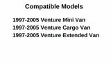 Passenger Right Side Front Door Window Door Glass Compatible with Chevrolet Uplander/Pontiac Montana SV6/Buick Terraza/Saturn Relay 2005-2009 Model