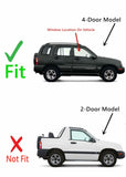 Passenger Right Side Front Door Window Door Glass Compatible with Chevrolet Tracker 1999-2005 4 Door Models