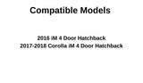 Passenger Right Front Door Window Door Glass Compatible with Toyota Corolla iM 2017-2018 Models/Scion iM 2016 Models