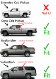 Driver Left Side Rear Door Window Glass Compatible with Chevrolet Silverado 1500 / Avalanche 2007-2013 Models & Silverado 2500 Silverado 3500 Suburban 2007-2014 4-Door Models (Not For Classic)