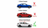 Passenger Right Side Front Door Window Door Glass Compatible with Honda Civic 4 Door Hatchback 2017-2021 Models