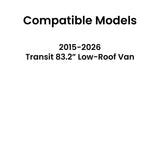 Heated Rear Back Window Back Glass Passenger Right Side Compatible with Ford Transit 83.2" Low-Roof Van 2015-2026 Models (Not for Mid/High Roof Transit, or Transit Connect)