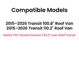 Back Window Back Glass Driver Left Side Compatible with Ford Transit 100.8" Mid-Roof & 110.2" High-Roof 2015-2026 Models (Not for Transit Connect or Low-Roof Transit)