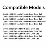 Driver Left Side Rear Door Window Door Glass Compatible with Cadillac Escalade ESV , Escalade EXT 2003-2006 Models/ Avalanche 2002-2006 Models / Chevrolet Suburban , GMC Yukon XL 2000-2006