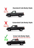 Driver Left Side Rear Door Window Door Glass Compatible with Chevrolet Silverado/GMC Sierra 4 Door Crew Cab 2001-2006 Models