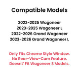 Chrome Trim Heated Rear Back Tailgate Liftgate Window Glass Compatible with Jeep Wagoneer / Wagoneer L / Grand Wagoneer / Grand Wagoneer L 2022-2026 Models