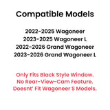 Black Trim Heated Rear Back Tailgate Liftgate Window Glass Compatible with Jeep Wagoneer / Wagoneer L / Grand Wagoneer / Grand Wagoneer L 2022-2026 Models