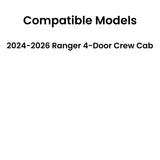Clear Stationary Rear Back Window Back Glass Compatible with Ford Ranger 2024-2025 Models