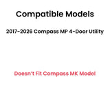 Driver Left Side Front Door Window Door Glass Compatible with Jeep Compass MP 2017-2026 Models