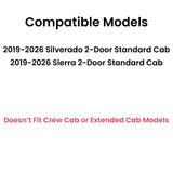 Passenger Right Side Door Window Door Glass Compatible with Chevrolet Silverado/GMC Sierra 1500 2 Door Standard Cab 2019-2026 Models