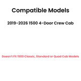 Passenger Right Side Rear Door Window Door Glass Compatible with Ram 1500 Pickup 4 Door Crew Cab 2019-2026 Models (Not For 1500Classic)