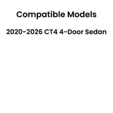 Tempered Driver Left Side Rear Door Window Door Glass Compatible with Cadillac CT4 2020-2026 Models