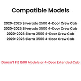 Driver Left Side Rear Door Window Door Glass Compatible with Chevrolet Silverado 2500/3500 2020-2026 & GMC Sierra 2500/3500 2020-2026 4 Door Crew Cab Pickup (Full Size Rear Door) Models