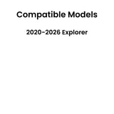 Passenger Right Side Rear Door Window Door Glass Compatible with Ford Explorer 2020-2026 Models