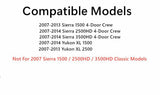 Driver Left Side Rear Door Window Door Glass Compatible with GMC Yukon XL Sierra (2500 3500) 2007-2014 / Sierra 1500 2007-2013 4-Door Models (Not For 2007 Sierra Classic Models)
