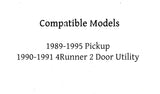 Driver Left Side Front Vent Window Vent GlassCompatible with Toyota Pickup 1989-1995 / 4Runner 2 Door Utility 1990-1991 Models