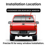 With Free Glue Factory Privacy Tinted Power Slider Passenger Right Side Panel Window Glass Compatible with Ford F-Series F250 F350 F450 F550 F650 F750 2008-2010 Models