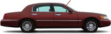 Passenger Right Side Front Door Window Door Glass Compatible with Lincoln Town Car 4 Door Sedan 1994-1997 Models