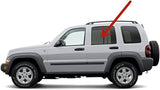 Driver Left Side Rear Door Window Door Glass Compatible with Jeep Liberty 2006-2007 Vehicle Models