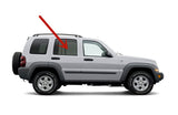 With Bottom Hole Style Passenger Right Side Rear Door Window Door Glass Compatible with Jeep Liberty 2006-2007 Models