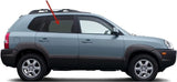 Passenger Right Side Rear Door Window Glass Compatible with Hyundai Tucson 2005-2009 Models