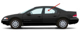Driver Left Side Rear Door Window Door Glass Compatible with Plymouth Breeze 4 Door Sedan 1996-2000 Models