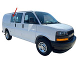 Stationary Passenger Right Side Rear Hinged Door Window Door Glass Compatible with Chevrolet Express/GMC Savana 1996-2022 Models