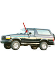 Driver Left Side Front Vent Window Vent Glass Compatible with Ford Bronco/F150/F250/F350 Pickup 1980-1991 Models